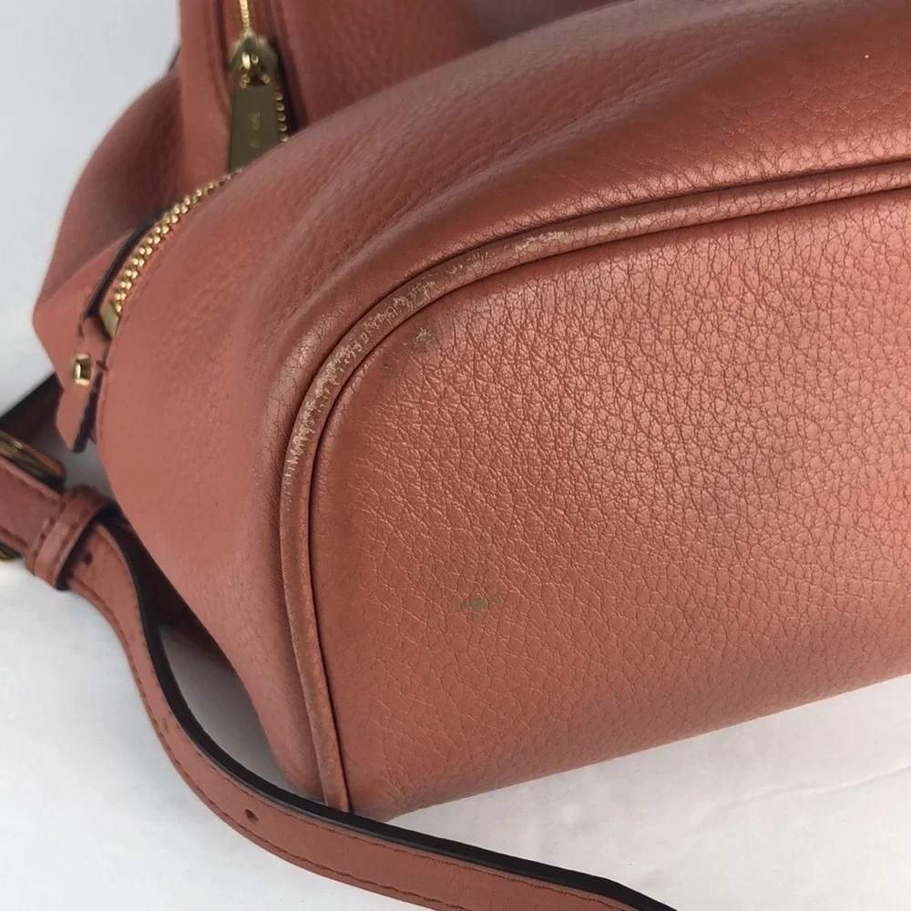 Michael Kors Rhea Medium Leather Designer Chic Fashionable Backpack MK